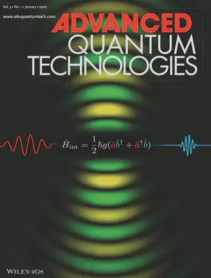 Title of Advanced Quantum Technologies, showing the key equation governing the process.